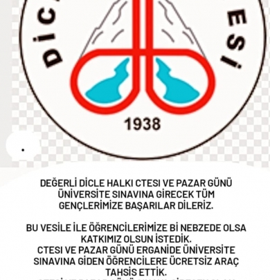 Haftasonu sınava girecek öğrencilerimize ücretsiz ulaşım