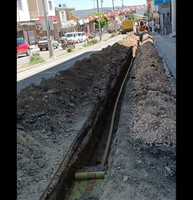 İlçemizde Doğal gaz çalışması tüm hızıyla devam ediyor